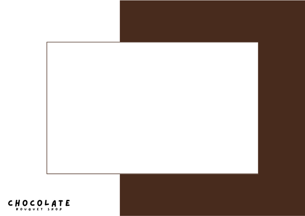 Brown and White Card