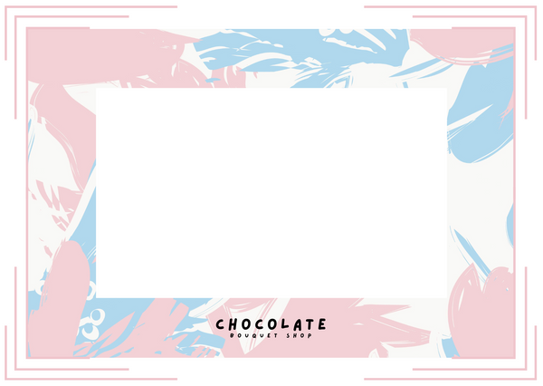 Pink and Blue Frame Card